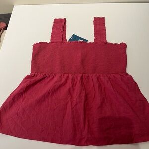Pink Sleeveless Top Market Square NWT
